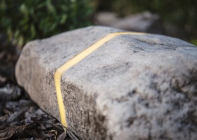 Lampa ogrodowa - Kamień rzeczny