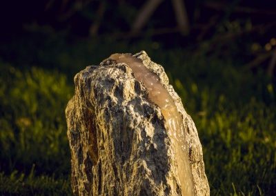 Lampa ogrodowa - Kamień kora